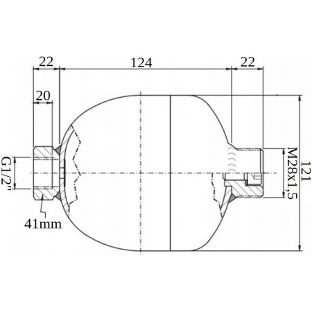 HYDROAKUMULATOR PODWÓJNY 0,75L Z ELEKTROZAWOREM NC 24V